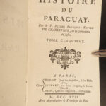 1757 History of Paraguay 1ed Charlevoix NEGRO SLAVERY Jesuit Voyages MAPS 6v