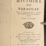 1757 History of Paraguay 1ed Charlevoix NEGRO SLAVERY Jesuit Voyages MAPS 6v