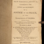 1795 LAW 1ed New Virginia Justice Thomas Jefferson American Court Cases Hening