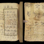 c1800 RARE Arabic Handwritten Manuscript ILLUMINATED Middle East Journal Islam