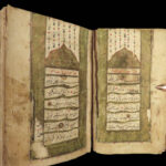 c1800 RARE Arabic Handwritten Manuscript ILLUMINATED Middle East Journal Islam