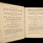 1722 Piazza INQUISITION 1ed Catholic turned Anglican RARE Torture Heretics