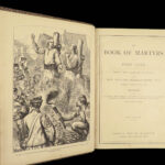 1877 John Foxe’s Book of Martyrs Bible ART Martyrology Illustrated FOLIO Foxe