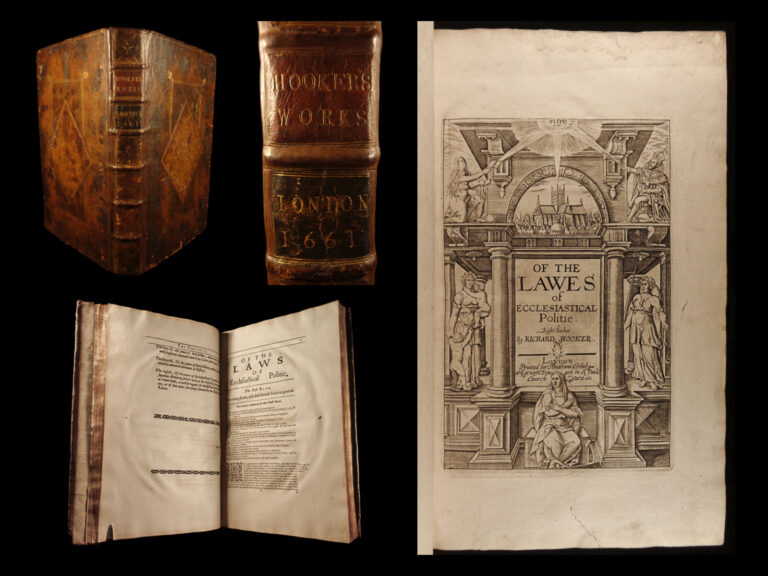 Image of 1662 Lawes Ecclesiastical Polity 1ed Anglican Richard Hooker Church of England
