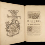 1724 Famed BLACK BOOK 1ed Arms Order of the Garter ENGLAND Heraldry Illustrated