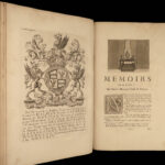 1724 Famed BLACK BOOK 1ed Arms Order of the Garter ENGLAND Heraldry Illustrated