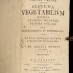 1797 BOTANY Carl Linnaeus Systema Vegetabilium Andrea Murray Plants Medicine