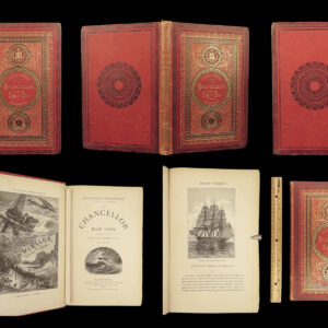 1875 Jules Verne 1ed Wreck of the Chancellor + Martin Paz French Hetzel Voyages