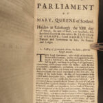 1682 SCOTLAND Laws of Scottish Parliament Politics Edinburgh RARE Witchcraft