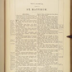 1868 ENORMOUS Family Holy BIBLE King James KJV Johnston Family HUGE FOLIO