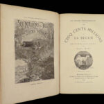 1879 Jules Verne 1st/1st Tribulations of Chinaman + Begum’s Fortune 2in1 Hetzel