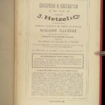 1879 Jules Verne 1st/1st Tribulations of Chinaman + Begum’s Fortune 2in1 Hetzel