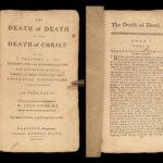 1792 Puritan John Owen 1ed BIBLE Death of Death Redemption Carlisle Pennsylvania