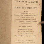 1792 Puritan John Owen 1ed BIBLE Death of Death Redemption Carlisle Pennsylvania