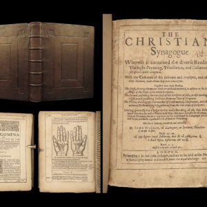 1623 John Wemyss The Christian Synagogue JUDAISM in Scotland Hebrew Temple RARE