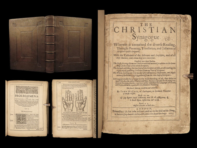 Image of 1623 John Wemyss The Christian Synagogue JUDAISM in Scotland Hebrew Temple RARE