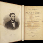 1867 CIVIL WAR History Abbott Illustrated Slavery Abe Lincoln Battle Maps RARE