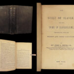 1860 Guilt of SLAVERY 1ed Cheever American Abolitionist Bible & Slave Trade