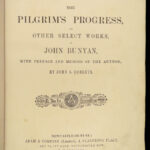 1874 BEAUTIFUL Pilgrim’s Progress John Bunyan Puritan HUGE Christian Bible ART