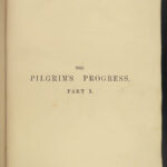 1874 BEAUTIFUL Pilgrim’s Progress John Bunyan Puritan HUGE Christian Bible ART