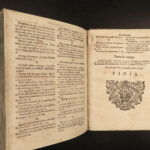 1680 RARE Franciscan Fortunat Hueber Solemnis Sublimis Bible Devotional Vellum
