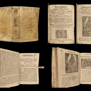 1685 Carmelite MIRACLES Catalonia Girona SPAIN Catalan Dominican Taix WOODCUTS