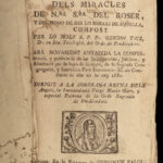 1685 Carmelite MIRACLES Catalonia Girona SPAIN Catalan Dominican Taix WOODCUTS