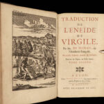1719 VIRGIL Aeneid ART Roman Classical Literature Mythology French Segrais 2v