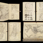 1836 Cottage Holy BIBLE Polyglott Illustrated English KJV Holy Land Maps 2v SET