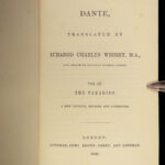1845 DANTE Alighieri Divine Comedy Inferno Purgatory Paradise Ichabod Wright 3v