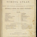 1857 Mitchell School ATLAS 32 MAPS America TEXAS Wild West Confederate South