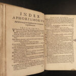 1694 Hippocrates Medicine SECRETS Aphorisms Surgery Galen Genga Commentary Roma