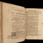 1694 Hippocrates Medicine SECRETS Aphorisms Surgery Galen Genga Commentary Roma