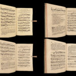 1736 Music CHANT 1ed Auxerre France Processional Catholic Hymns Latin Burgundy