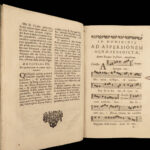 1736 Music CHANT 1ed Auxerre France Processional Catholic Hymns Latin Burgundy