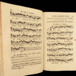 1736 Music CHANT 1ed Auxerre France Processional Catholic Hymns Latin Burgundy