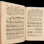 1736 Music CHANT 1ed Auxerre France Processional Catholic Hymns Latin Burgundy