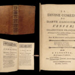 1776 DANTE 1ed Divine Comedy Inferno de Clairfons SONGS OF HELL Florence Italian