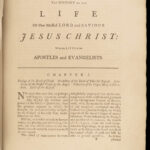 1790 Life of Jesus Christ Fleetwood Bible ART Miracles Jerusalem MAP Holy Land