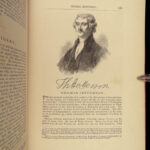 1857 Eminent Americans 1ed Washington Franklin Adams Boone Mather Jefferson RARE