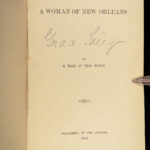 1889 A Woman of New Orleans 1st ed Louisiana Creole Grace King PROVENANCE Twain