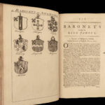 1771 HERALDRY Wotton English Baronetage England Royal Family Crests James I 3v