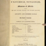 1828 George Cruikshank ART Poetry SONGS Lyrics Pope Byron 3v Universal Songster