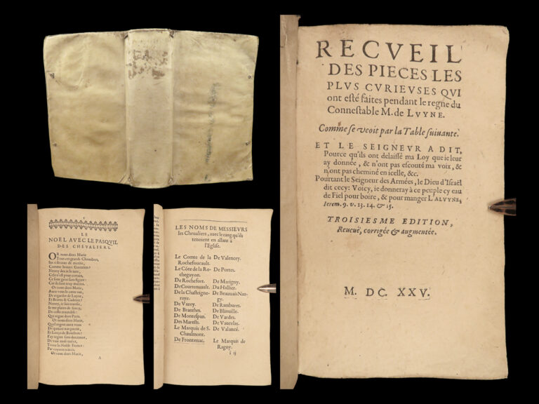 Image of 1625 CURIOSITIES w/ Famed PRINCE Provenance  Louis XIII Luynes Medici Richelieu
