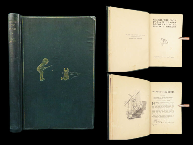 Image of 1926 Winnie the Pooh TRUE 1st ed AA Milne Illustrated Children’s Literature