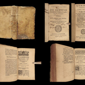 1630 Saint Ambrose Bishop of Milan Cologne Kinckius Bible Psalm 38 Philosophy