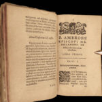 1630 Saint Ambrose Bishop of Milan Cologne Kinckius Bible Psalm 38 Philosophy