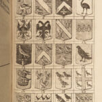 1730 Art of HERALDRY Emblems Illustrated Coats-of-Arms UNICORNS England Blome