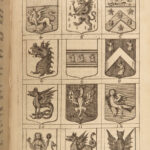 1730 Art of HERALDRY Emblems Illustrated Coats-of-Arms UNICORNS England Blome