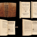 1762 The Republic by PLATO Dialogues on Justice Philosophy Socrates Politics LAW